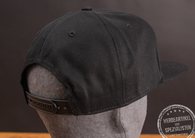 Verschluss Snapback-Cap in Schwarz 