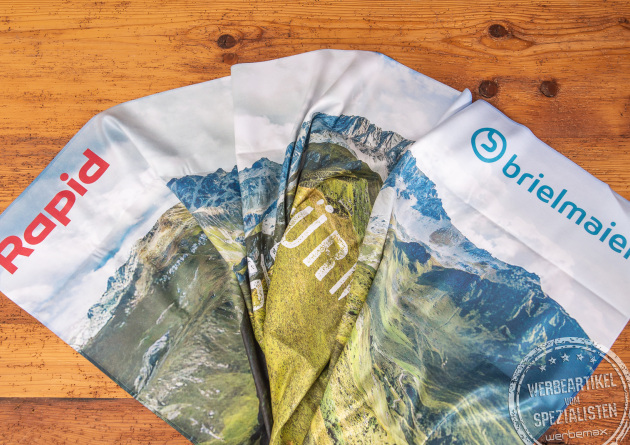 Active Towel Sporthandtuch individuell bedruckt als Werbegeschenk Referenz Rapid.