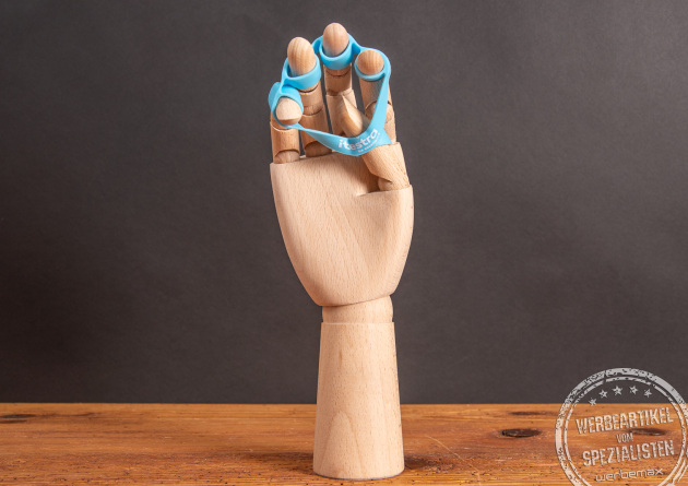 Finger Gym mit Logodruck als Werbemittel.