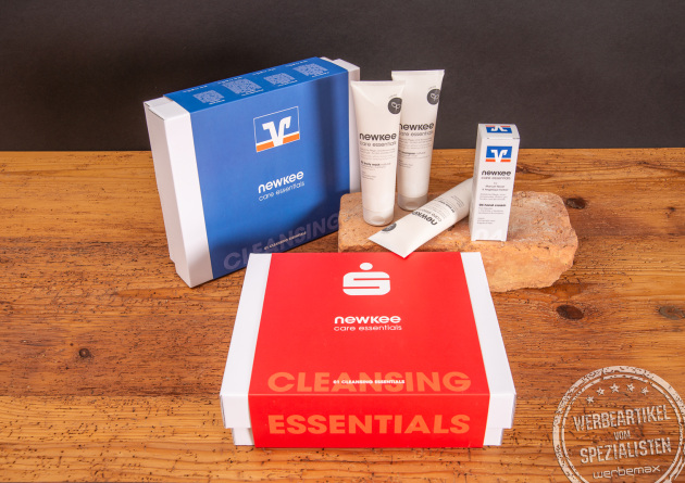 Hochwertiges Mitarbeitergeschenk von newkee in sch&ouml;nem Geschenkkarton mit Ihrem Logo