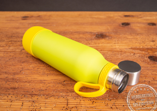 Edelstahl Trinkflasche MyNizza als Werbeartikel.