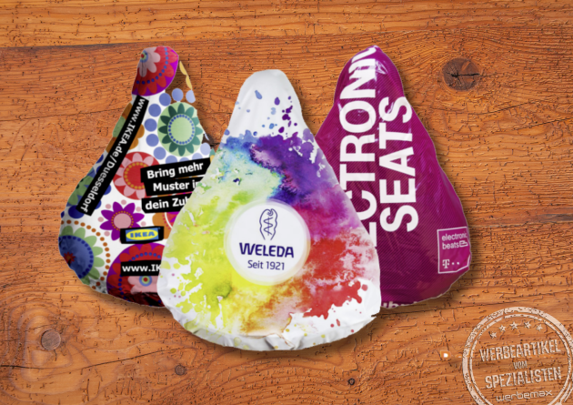 Sattelschoner vollfl&auml;chig bedruckt als Werbeartikel.