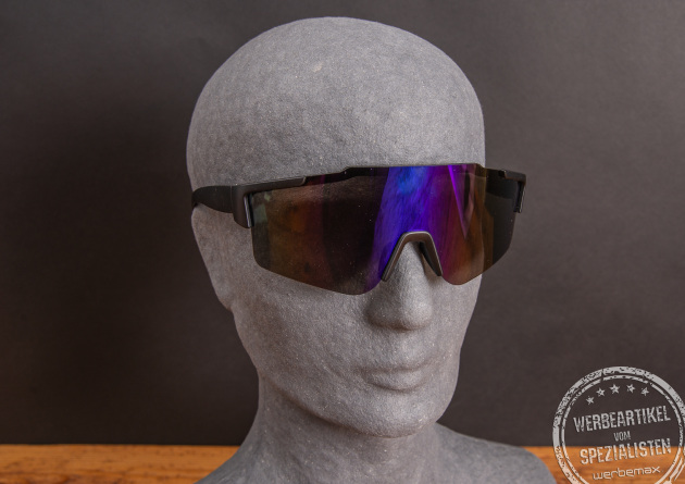 Personalisierte Sonnenbrille als Werbegeschenk bei Events.