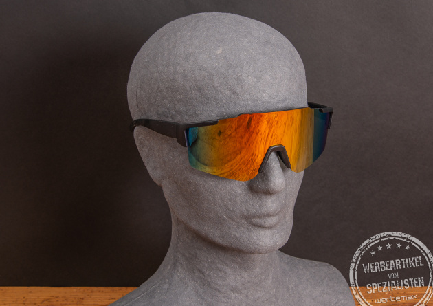 Sonnenbrille f&uuml;r Firmenlauf oder Sommerfest mit Firmenlogo.