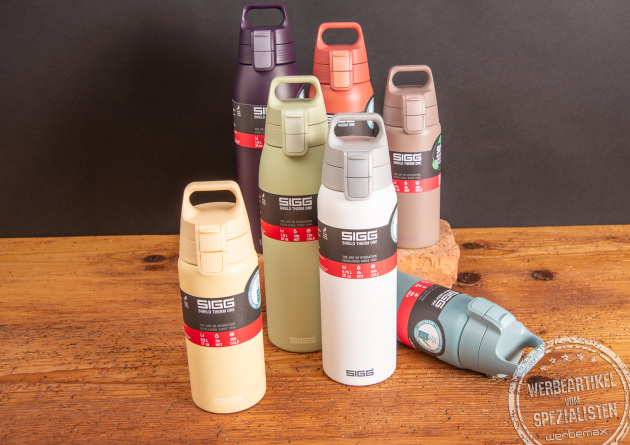 SIGG Flaschen mit praktischem Onehand Verschluss in vielen verschiedenen Farben