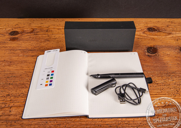 Digitales Schreibset von LAMY als stilvolles Werbegeschenk für Unternehmen.