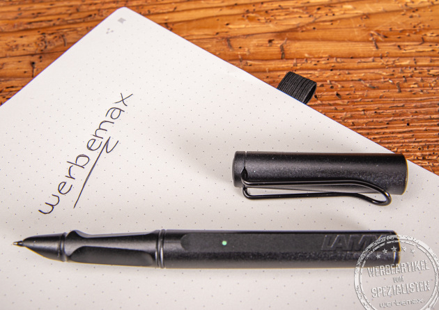 LAMY safari ncode Set mit Notizbuch und Smartpen zur digitalen Notizerfassung.