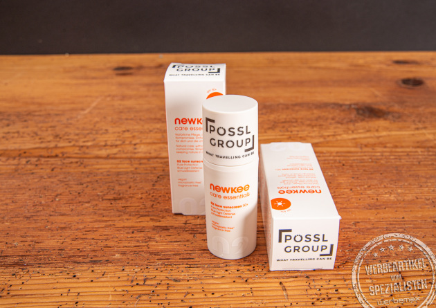 Newkee Sonnencreme mit Logodruck Referenz Pössl.