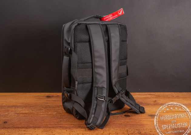 Praktischer Reiserucksack von Vasad für Flugreisen mit Handgepäck.