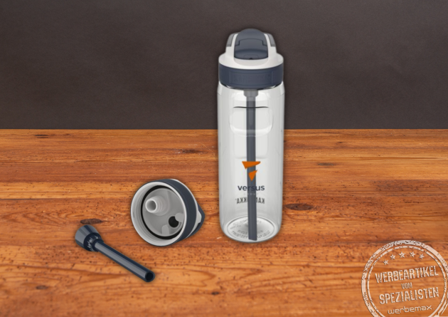 Trinkflasche von Kambukka mit Strohhalm und 750l Volumen. Jetzt mit Logodruck bestellen. 