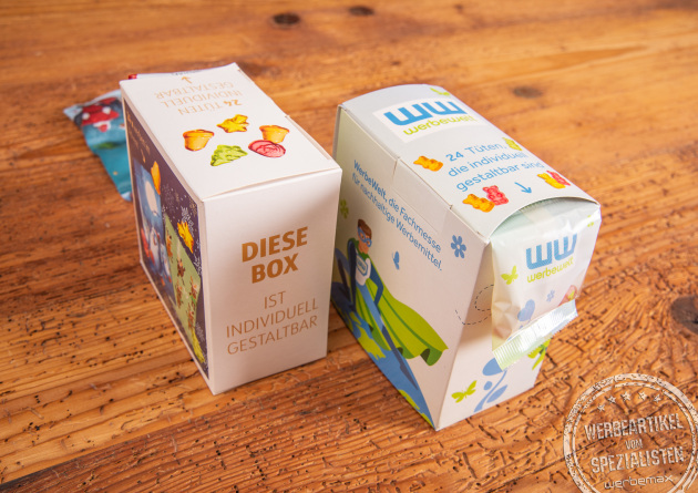 Individuell bedruckbare Adventskalender mit Fruchtgummi &ndash; kreative Werbegeschenke f&uuml;r die Weihnachtszeit