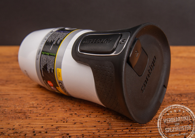 Contigo Thermobecher weiß als Werbegeschenk.