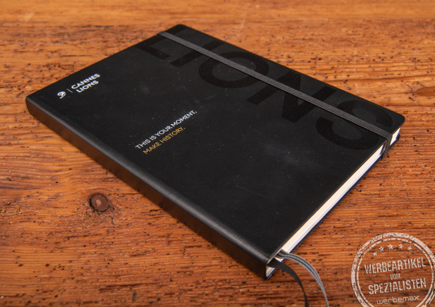 Leuchtturm1917 Notizbuch Classic in geschlossener Ansicht – Hardcover, A5 als Werbeartikel.