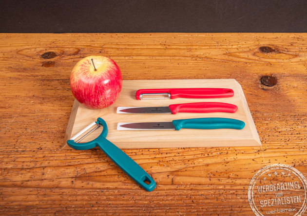 Robuste Victorinox Gemüsemesser mit Schäler – das perfekte Geschenk für Hobbyköche.