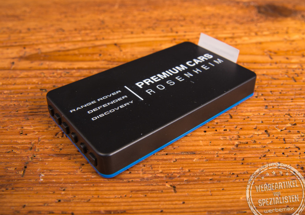 R&uuml;ckseite der digitalen Parkscheibe Parkw&auml;chter V2 &ndash; mit individueller Werbefl&auml;che f&uuml;r Logos und Botschaften Ihrer Marke