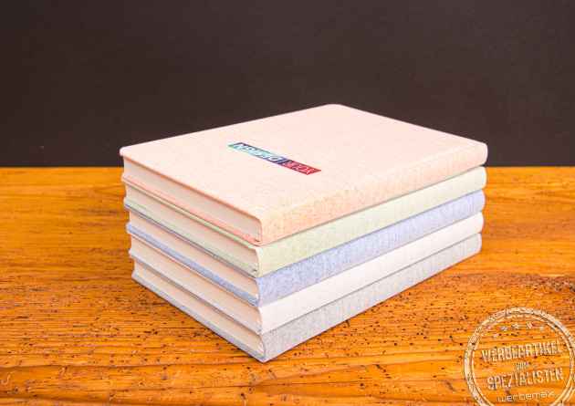 Nachhaltiges OceanBook Hardcover Notizbuch A5 von Geiger Notes – hochwertiges Werbegeschenk für Unternehmen.