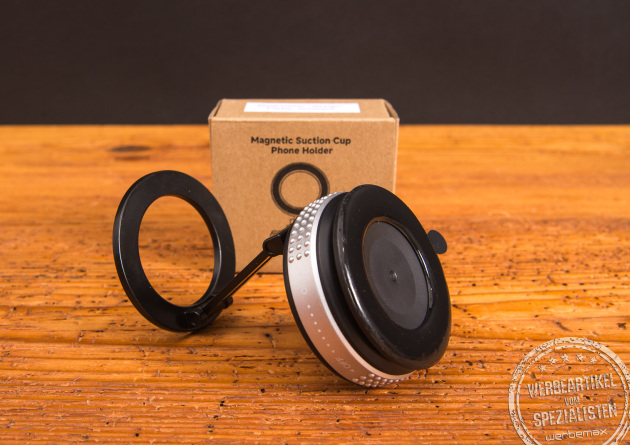 Handyhalter MagHolder Style mit Saugnapf und MagSafe-Technologie, hitzebeständige Handyhalterung fürs Auto als Werbeartikel mit Logo