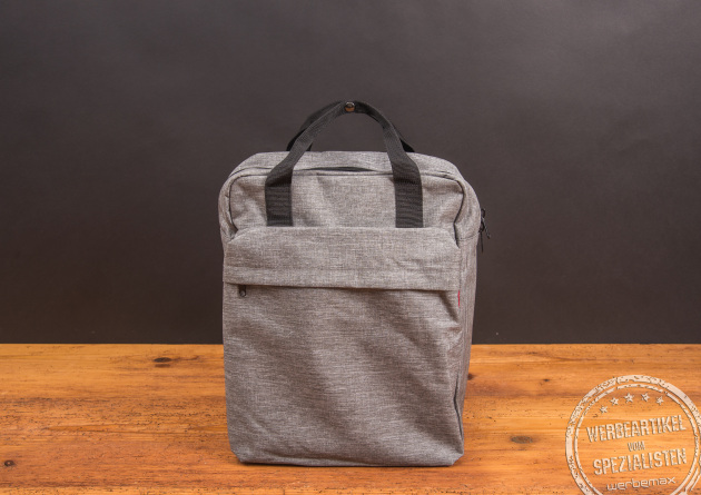 reisenthel Rucksack twist silver &ndash; moderner Business-Rucksack als nachhaltiges Werbegeschenk und Mitarbeitergeschenk