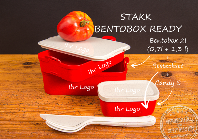 Koziol Lunchbox Stakk Organizer f&uuml;r K&uuml;hlschrank &ndash; nachhaltiger Werbeartikel mit Logo