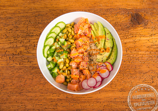 Seltmann Weiden Foodbowl 20 cm mit frischer Bowl &ndash; elegante Porzellan-Sch&uuml;ssel als hochwertiges Geschenk an Kunden oder Mitarbeiter.