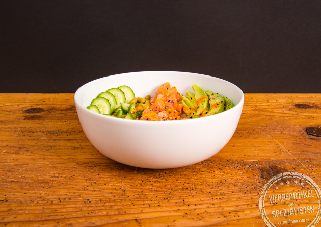 Foodbowl Coup Fine Dining von Seltmann Weiden in Seitenansicht &ndash; Porzellan-Sch&uuml;ssel mit Logo als stilvolles Werbegeschenk.