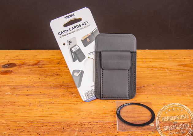 Kartenetui TROIKA CASH CARDS KEY mit Geldscheinfach – stilvolles Slim Wallet als Werbegeschenk.
