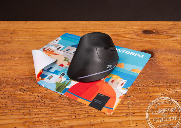 Polyclean Microfaser-Mousepad GripCleaner mit Fotoaufdruck, perfekt zum Bedrucken als Werbeartikel mit Logo.