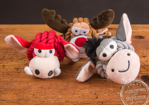 Hundespielzeug Knotentier als Werbemittel &ndash; verschiedene Spielzeug Hunde Motive f&uuml;r aktive Besch&auml;ftigung