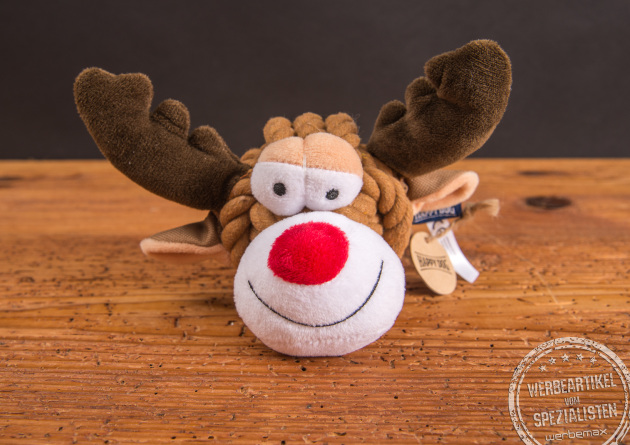 Knotentier Elch als Hundespielzeug &ndash; Spielzeug f&uuml;r Hunde mit Apportier- und Kauspa&szlig;