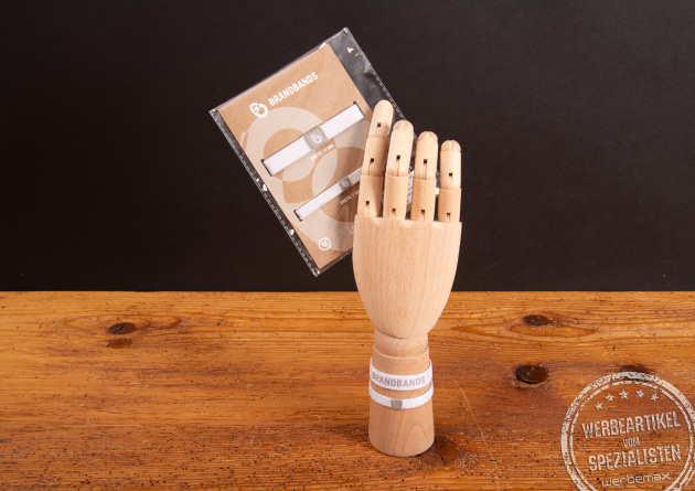 Einlassb&auml;ndchen BRANDBANDS aus rPET als nachhaltiges Festival Armband zum Bedrucken f&uuml;r Event und Merchandise