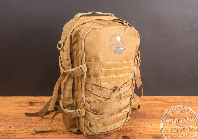 Halfar Notebook-Rucksack MOLLE als Werbeartikel in urbanem Design mit MOLLE-System