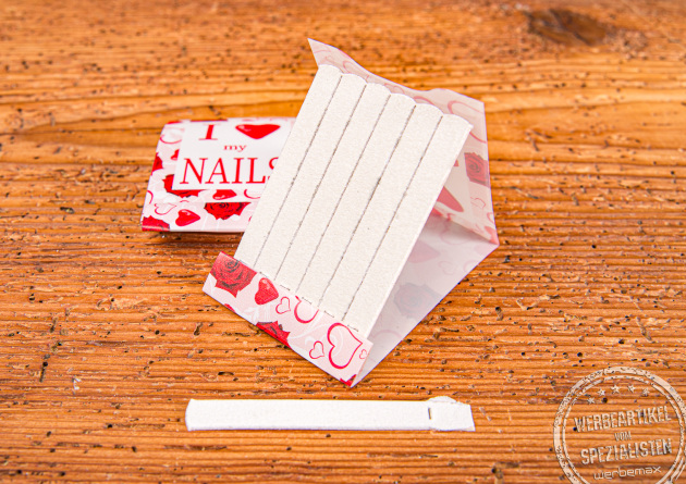Nagelfeile im Mini Set als Kosmetik Werbeartikel &ndash; beliebte Giveaways f&uuml;r Frauen mit Logo