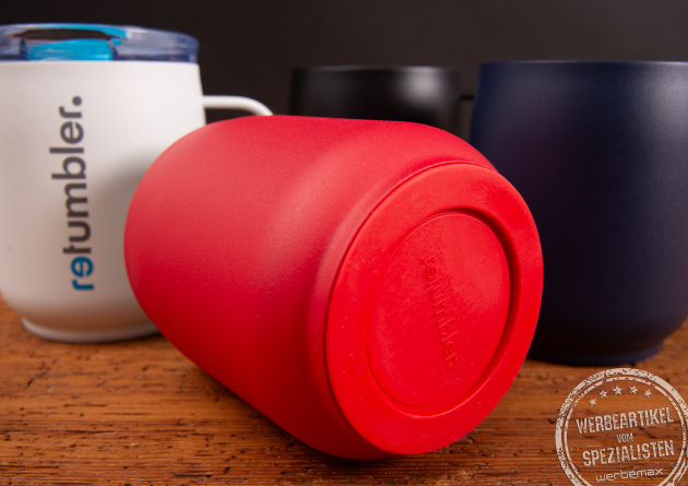 Thermobecher mit Softboden und Pulverbeschichtung personalisieren f&uuml;r den Arbeitsalltag