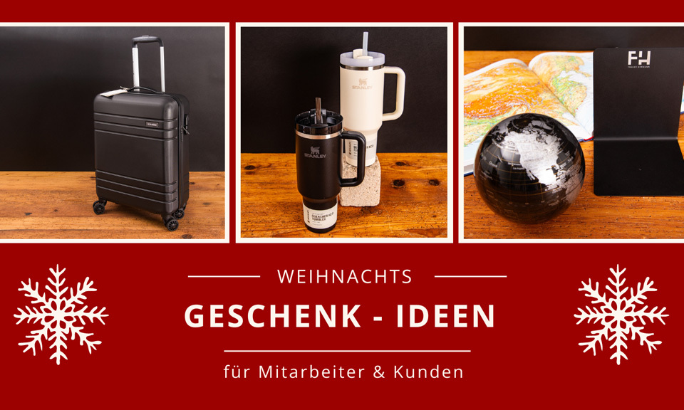 Titelbild Blogbeitrag Geschenk-Ideen für Mitarbeiter und Kunden zu Weihnachten.