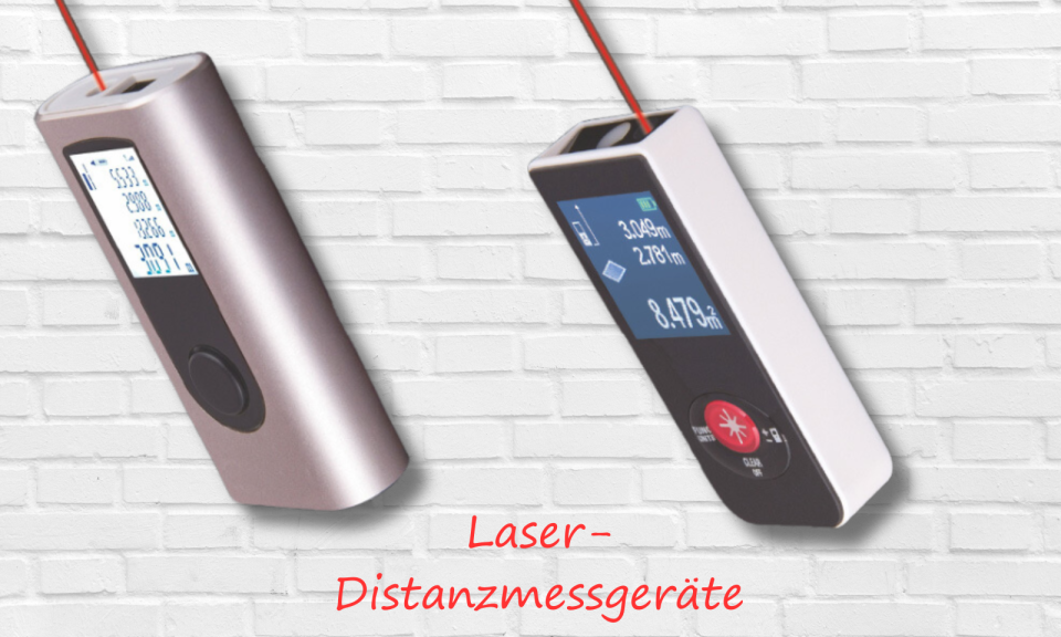 Laser-Distanzmesser als Werbeartikel.