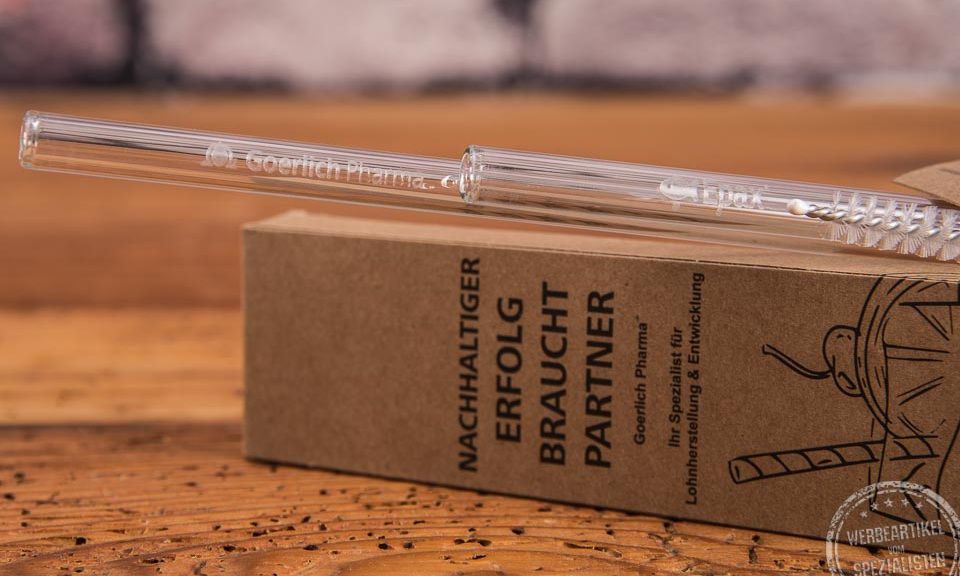 Glastrinkham mit Logogravur