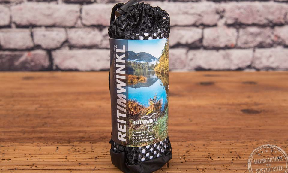 Handtuch mit bedruckter Banderole