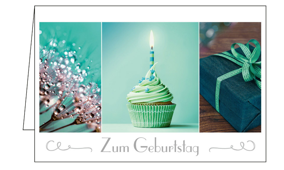 Geburtstagskarte mit Cupcake