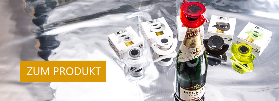 AdHoc Sektverschluss als Werbeartikel 