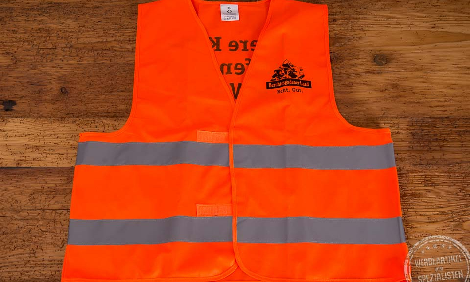 Warnweste mit Logo