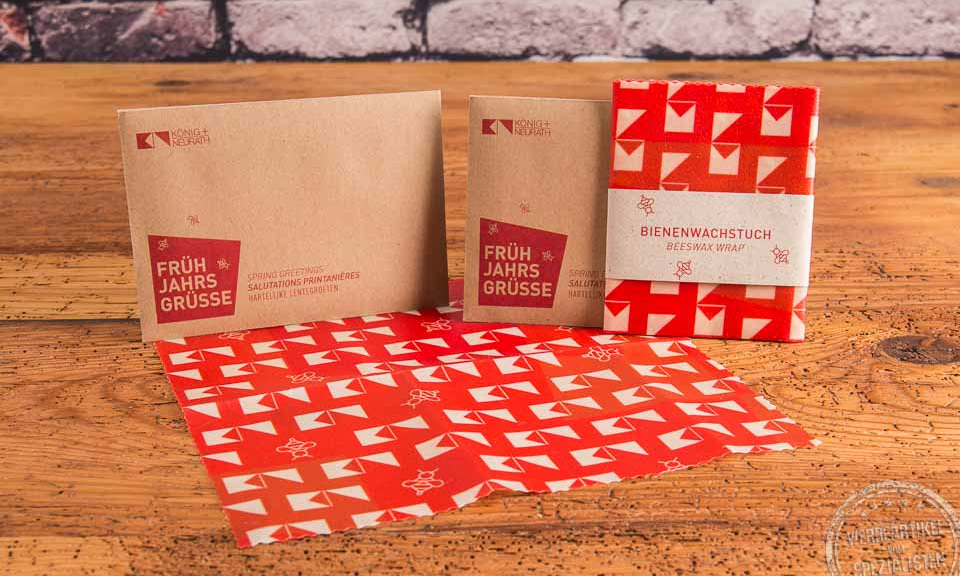 Bienenwachstuch von Koenig & Neurath mit Logo