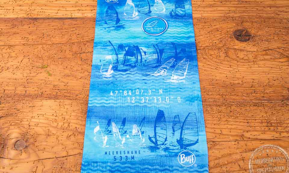 Buff Multifunktionstuch mit Logo und individuell gestaltet