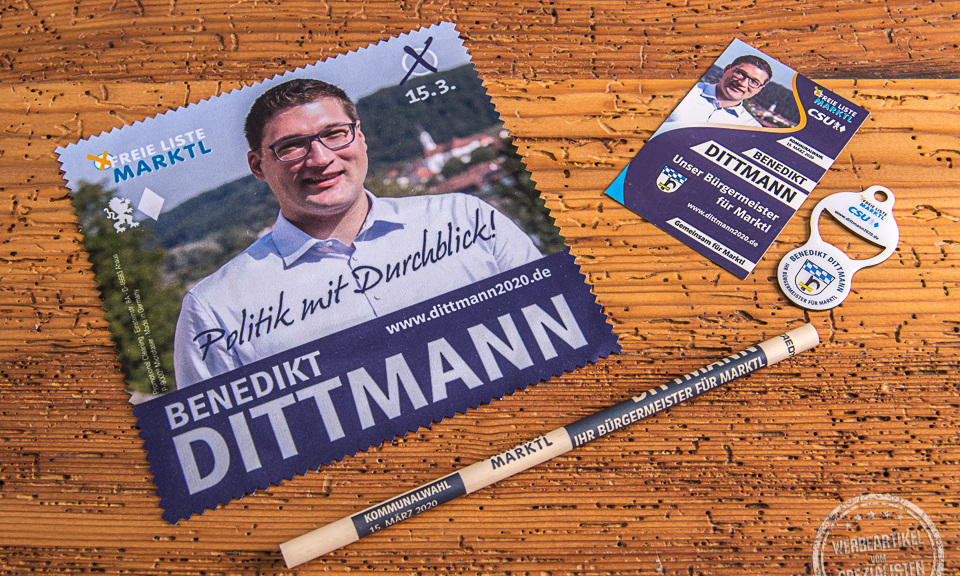Werbeartikel f&uuml;r den Wahlkampf