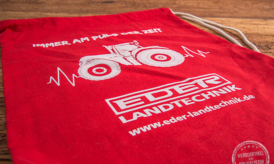 eder zugbeutel werbedruck