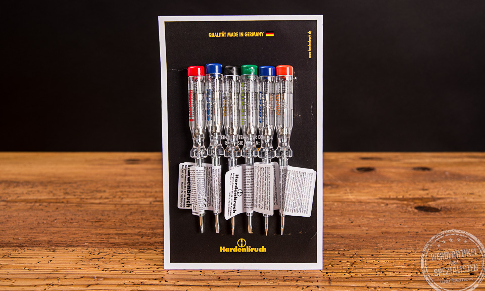 Hardenbruch Phasenpr&uuml;fer mit transparentem Griff und Logodruck