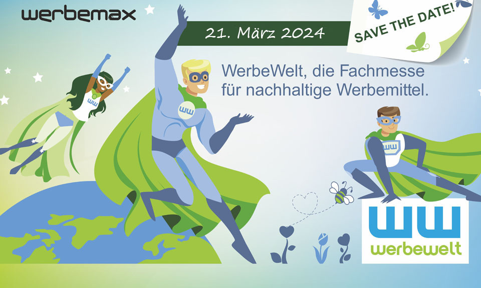 Werbeartikel Messe WerbeWelt 2024 Save the Date 