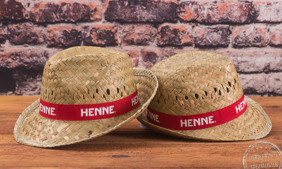 henne strohhut werbemittel
