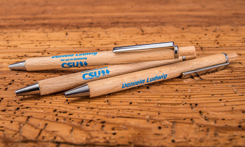 Holzkugelschreiber bedrucken 