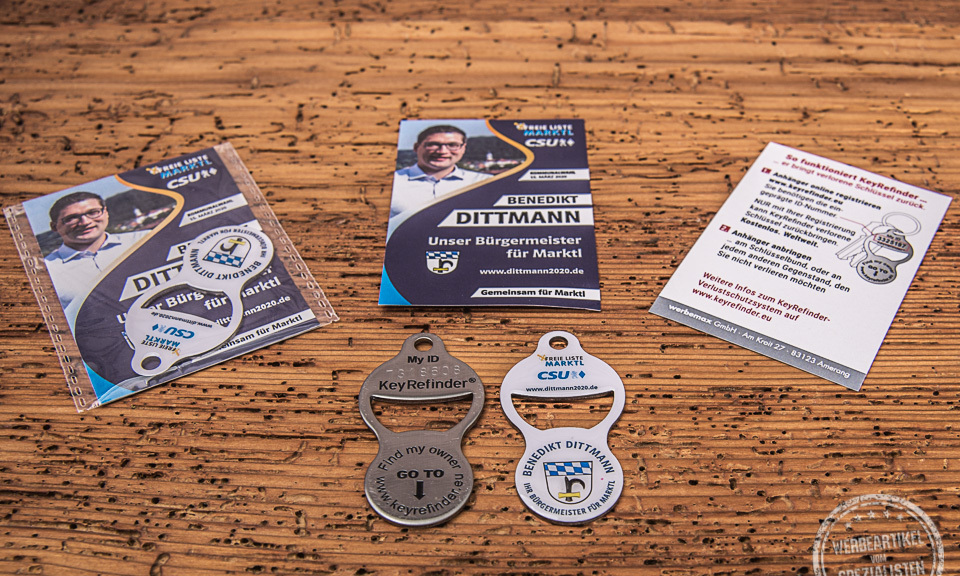 Keyrefinder Werbemittel