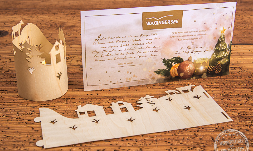 Weihnachtskarte Lichterpost